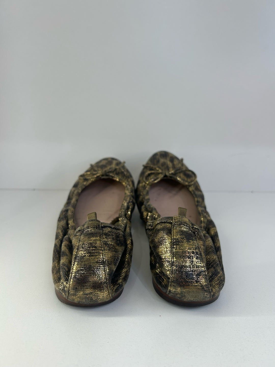 SJP Gelsey Gold Leopard 37.5 Flats