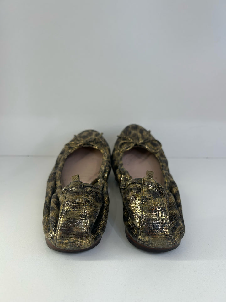 SJP Gelsey Gold Leopard 37.5 Flats