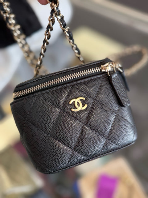 Chanel Black Nano Mini Crossbody Designer Bag
