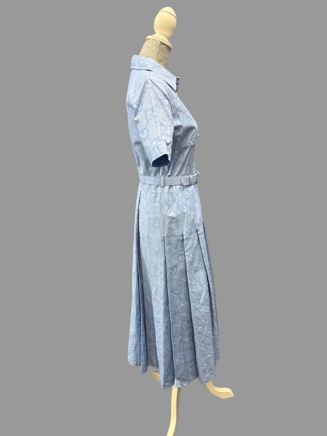Gucci Blue Ss Polo DRESS Size 44