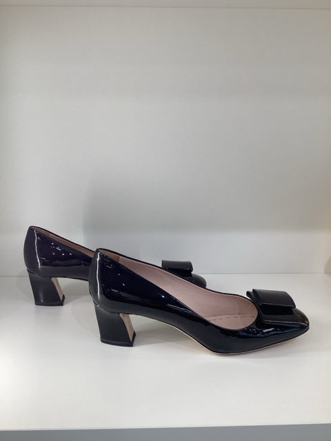 Sz 36.5 Miu Miu Black Bow Pumps Heels Shoes