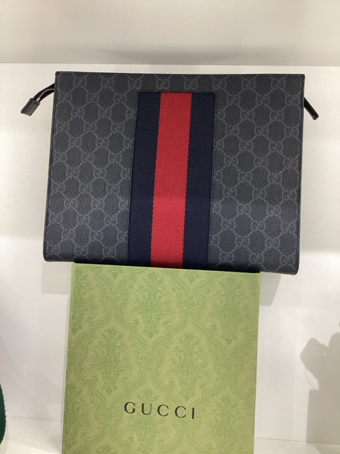 Gucci Ophedia Supreme Toiletry Bag Coated Canvas