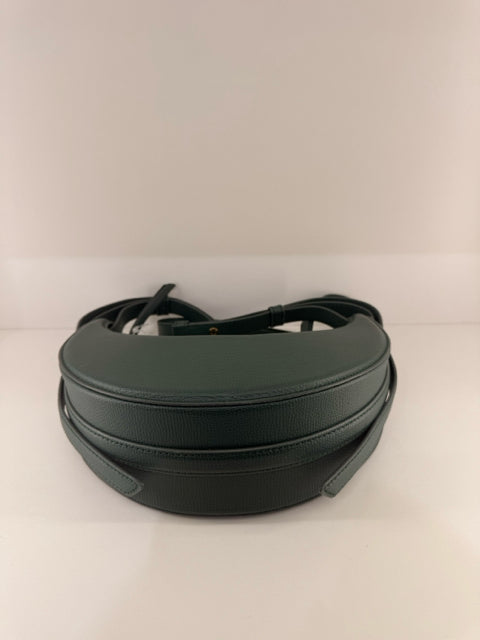 Pre Owned POLENE Numero Dix Hobo Leather Hunter Green Designer Bag w/ Dustbag