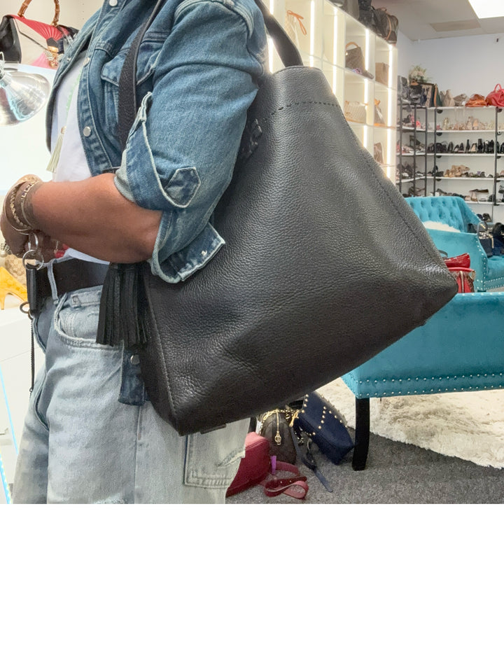 Tory Burch Textured Leather Hobo w/Matching Logo w/dustbag Leather