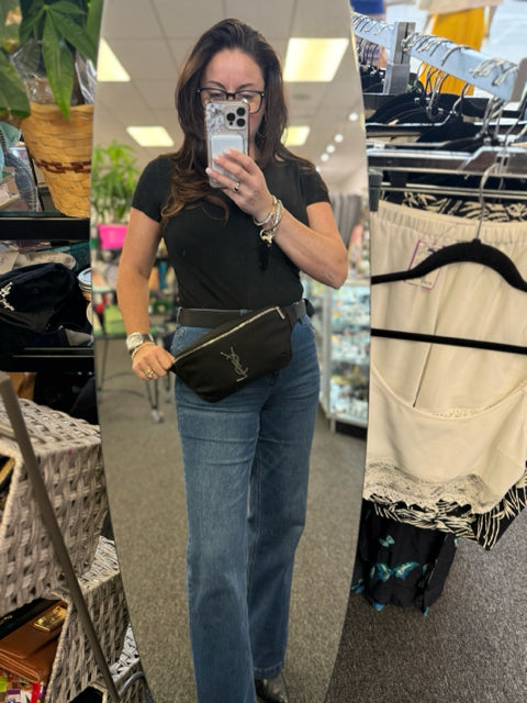 NWT YSL Saint Laurent Logo Waist Bag Designer