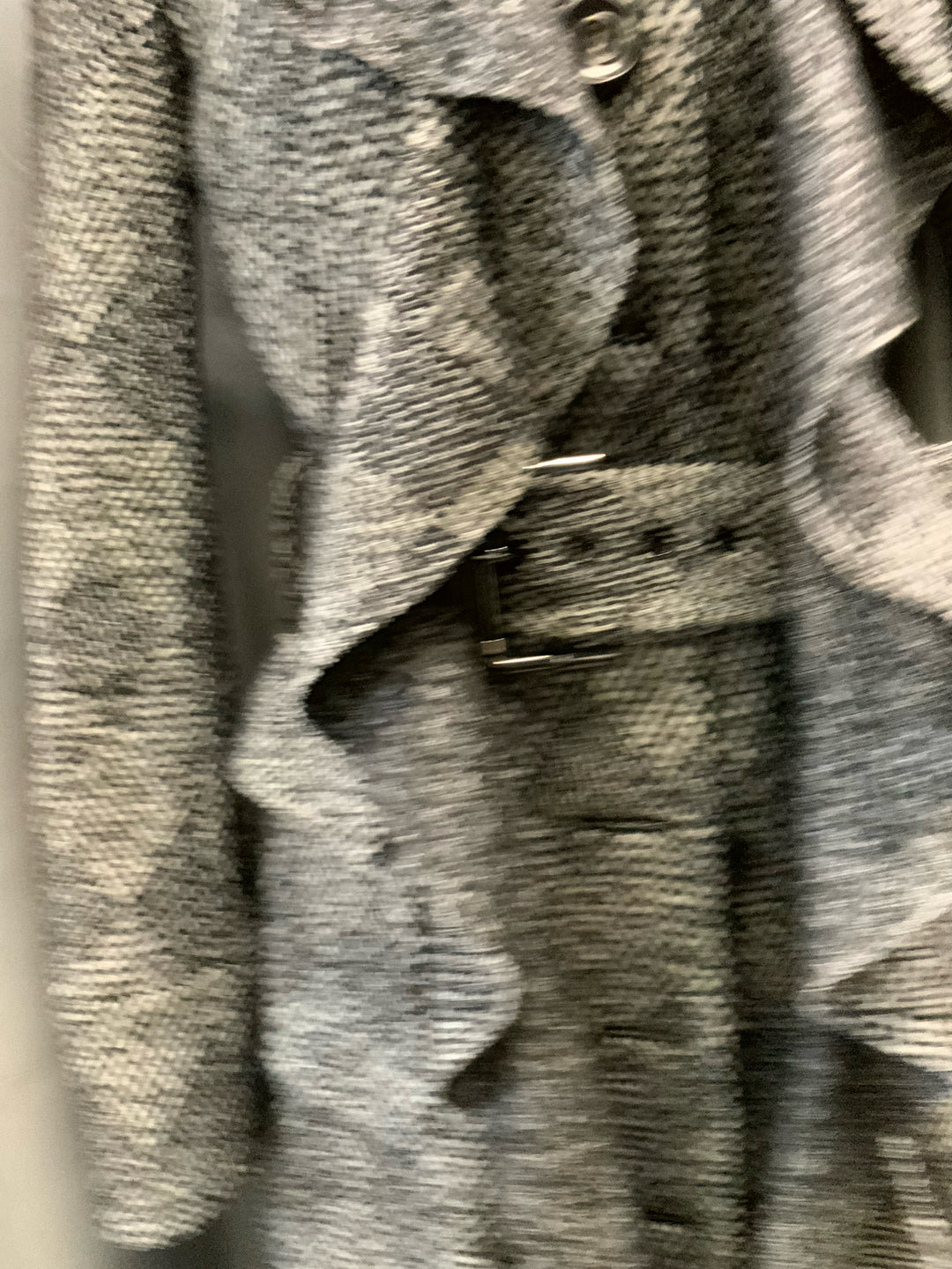 Diane Von Furstenberg Ruffle Placket Coat Size 6
