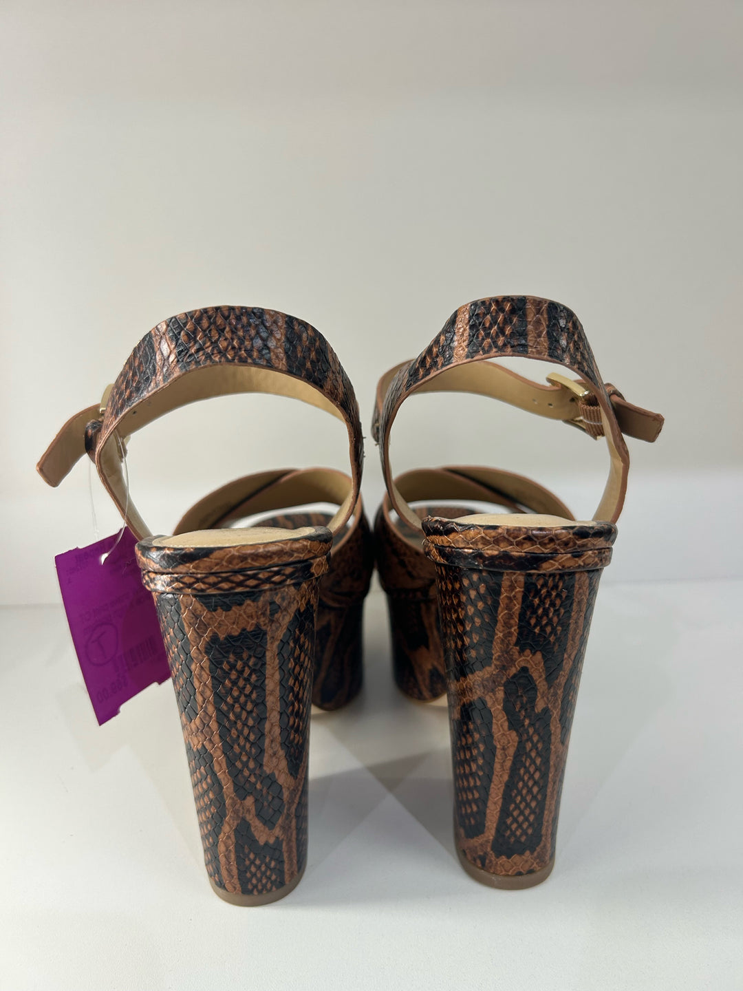 NWT Michael Kors Snake Print Platform Shoes Sz 8