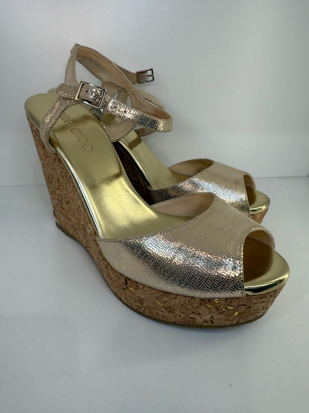 Jimmy Choo Wedge Designer Shoes Sz 10.5