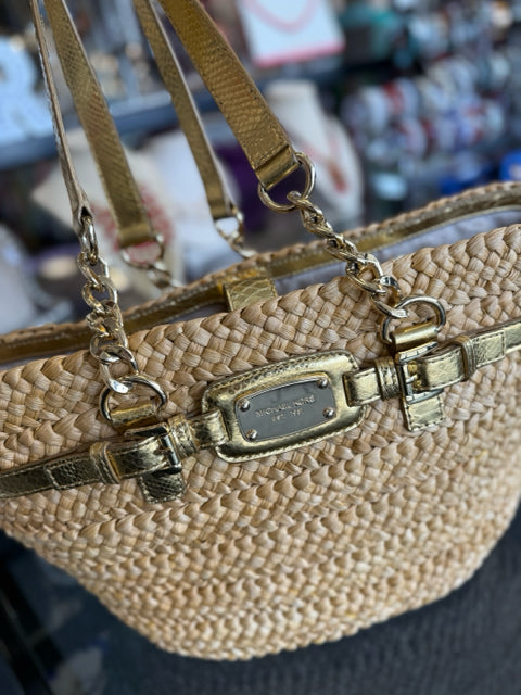 Michael Kors Natural Rafffia Summer Tote Bags