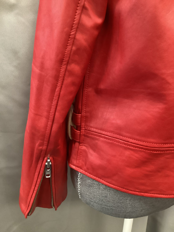 NWT Lovers+friends Red Moto Jacket Size S