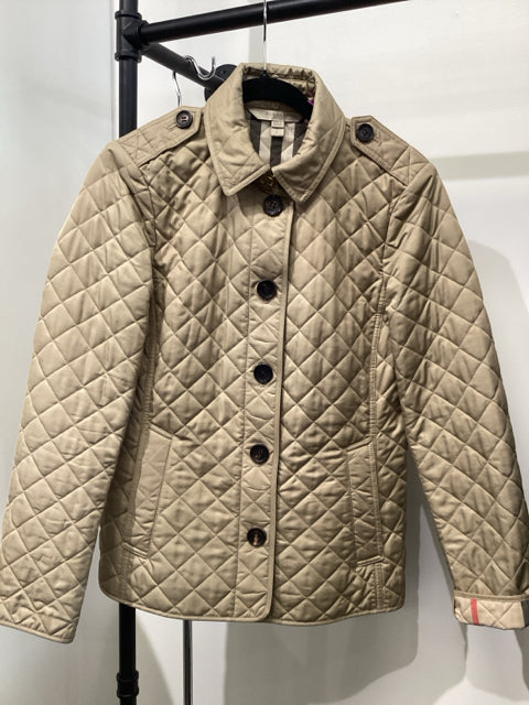 Burberry Sz S Beige Quilted Coat/Jacket