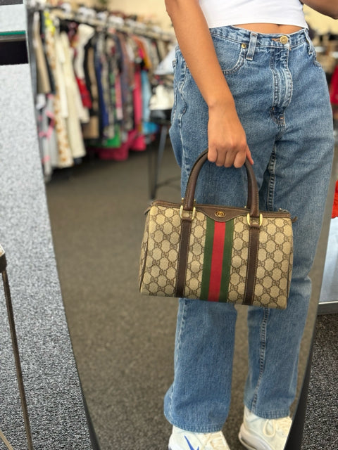 Gucci Small GG Vintage Boston Bag