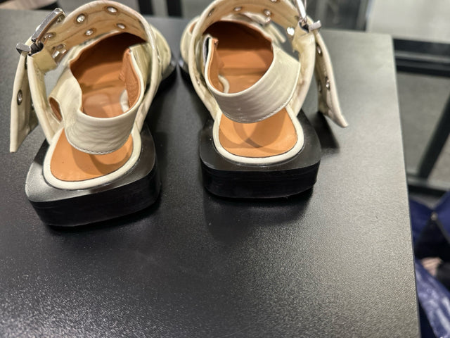 Ganni Sz 37 Off White Shoes w/ Buckles