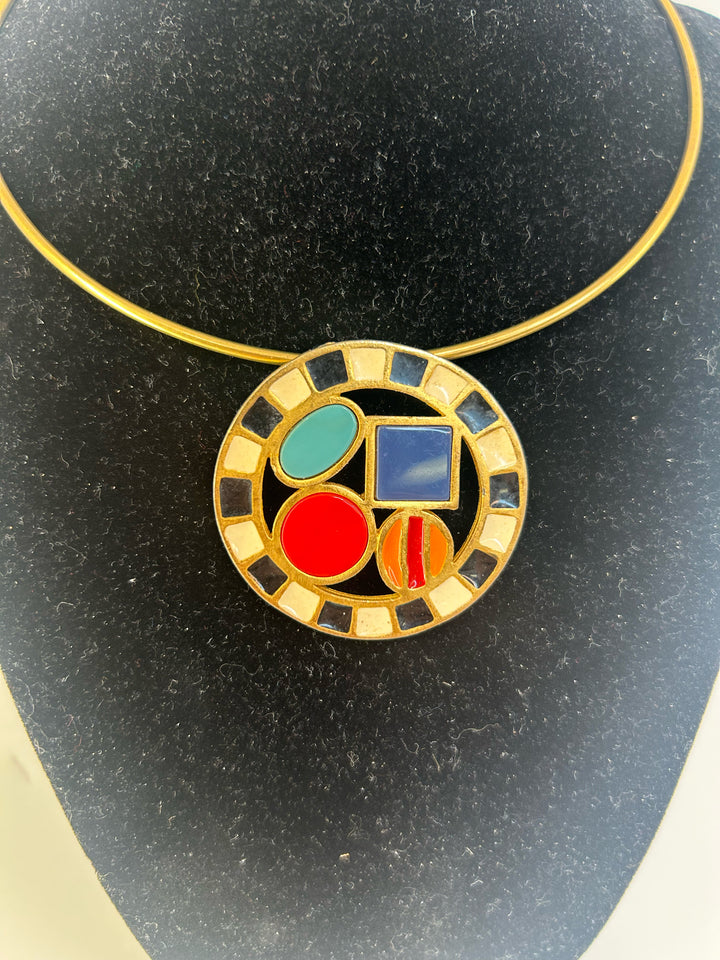 Vintage Karl Lagerfeld Medallion Necklace