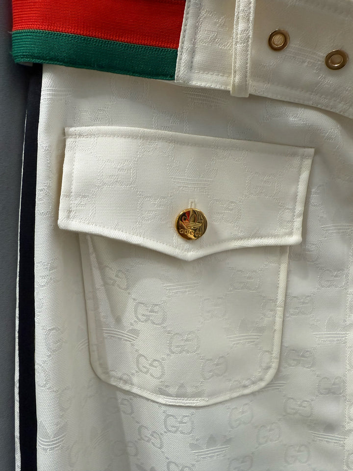 NWT GUCCI X Adidas Web Belted A Line Skirt