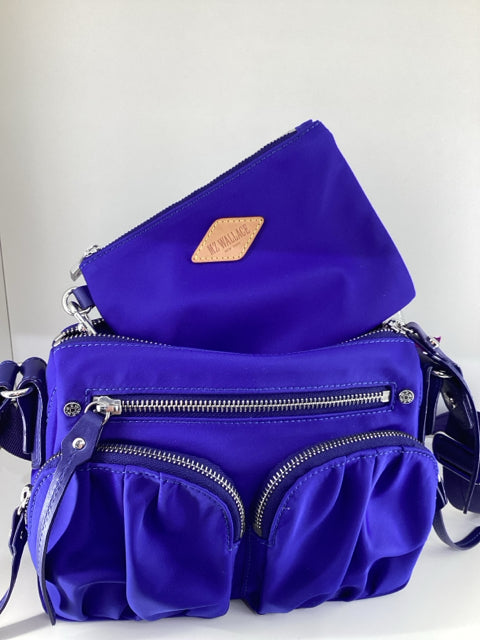 Pre Owned Mz Wallace silver hardware w/pouch  w/dustbag Cross Body Bag.