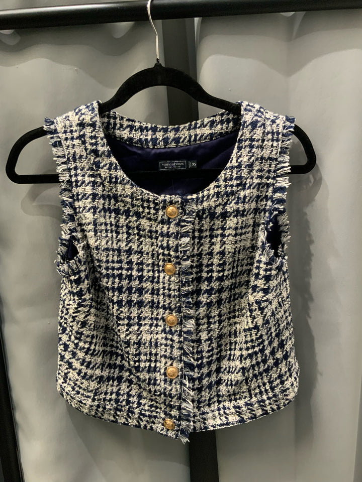 Vineyard Vines Sleevless Tweed Vest Sz XS