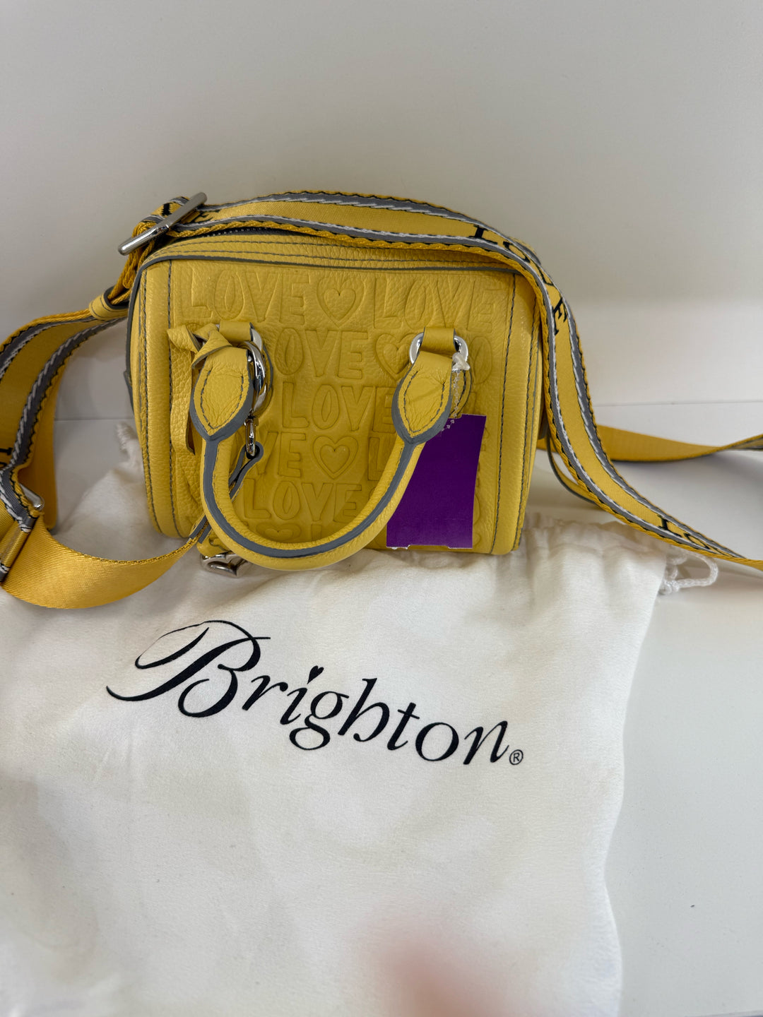 Brighton MINI Deeply IN LOVE Boston W Guitar Strap Bag