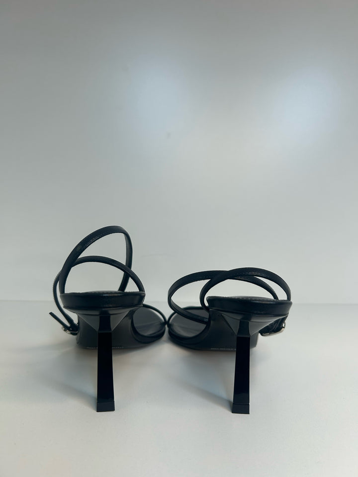 NIB Yves Saint Laurent Agnello Limousine Kitten Heels Shoes Sz 35