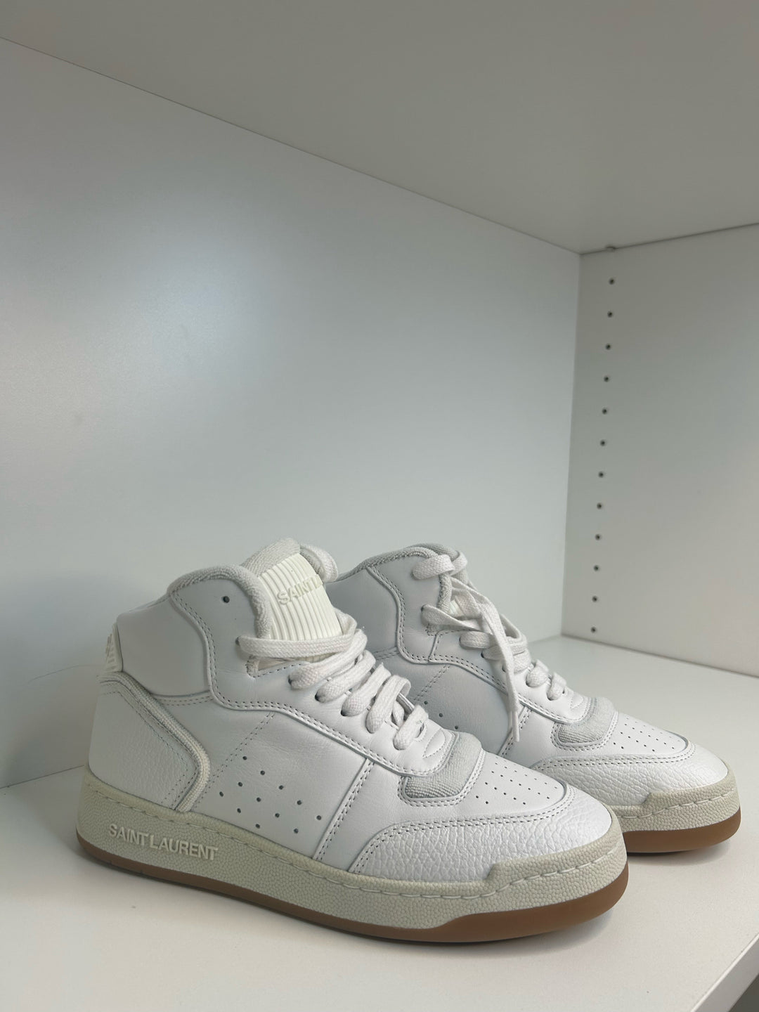 NIB Yves Saint Laurent High Top Sneakers Shoe Sz 36