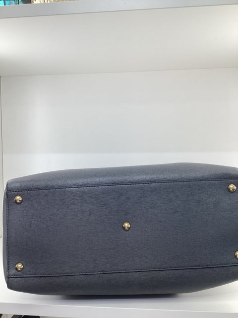 Fendi Grey 2 Jours Leather Tote Shoulder Bag
