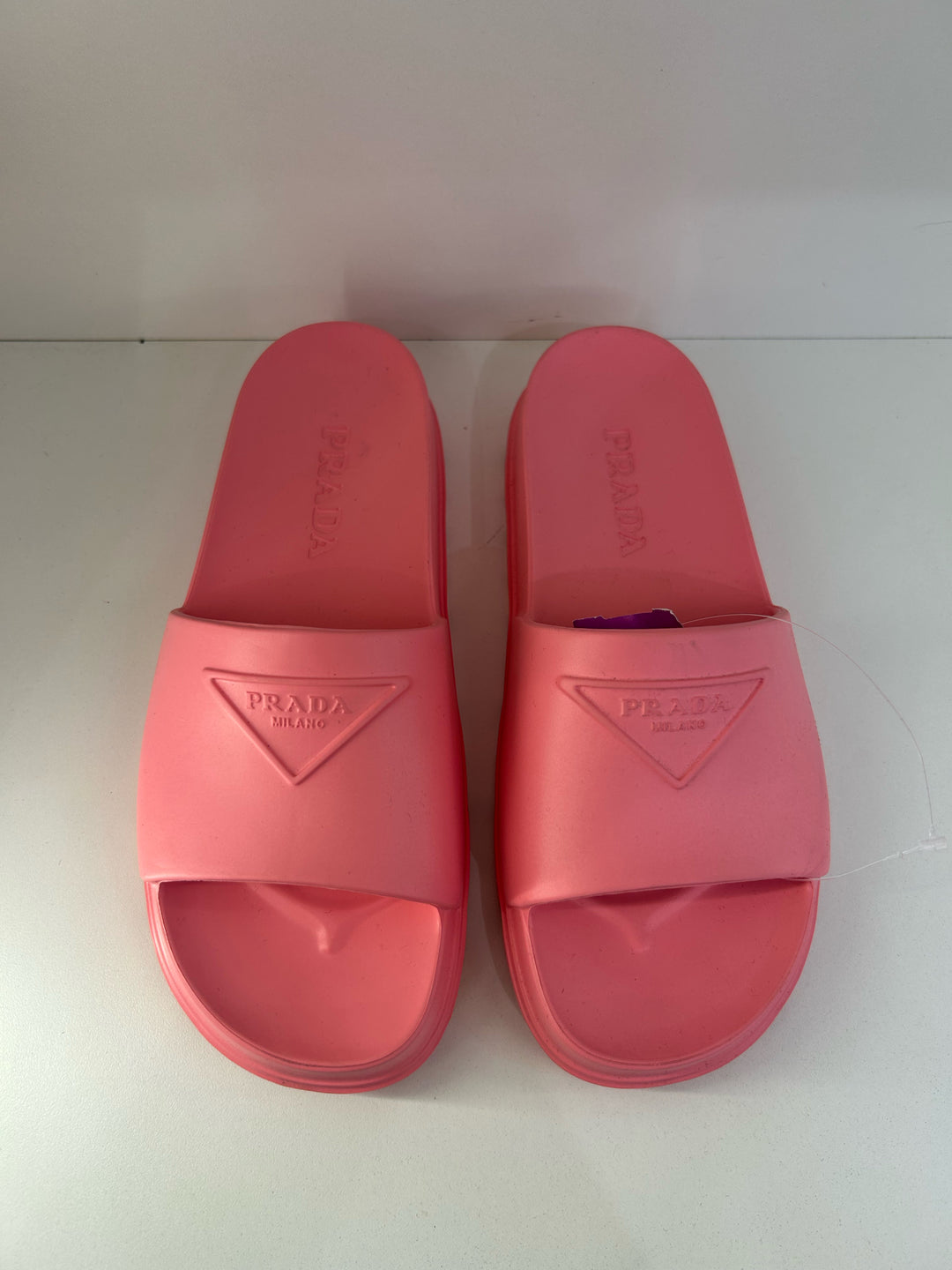 Prada Pink Pool Slides Shoes Sz 36