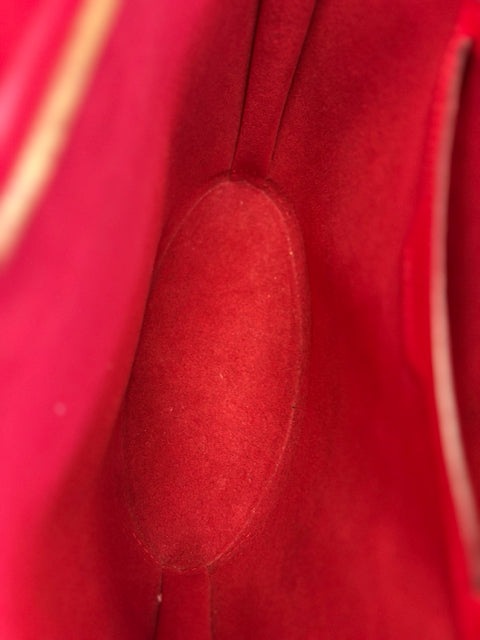 Louis Vuitton Leather Red Saint Jacques PM Bag