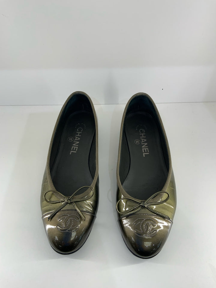 CHANEL Classic Ballet Flats Sz 36.5