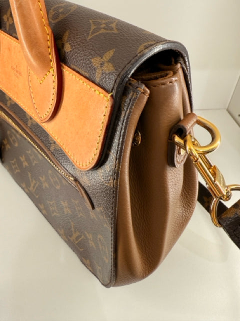 Pre Owned Louis Vuitton Monogram Eden PM Brown Handbag w/ Dustbag.