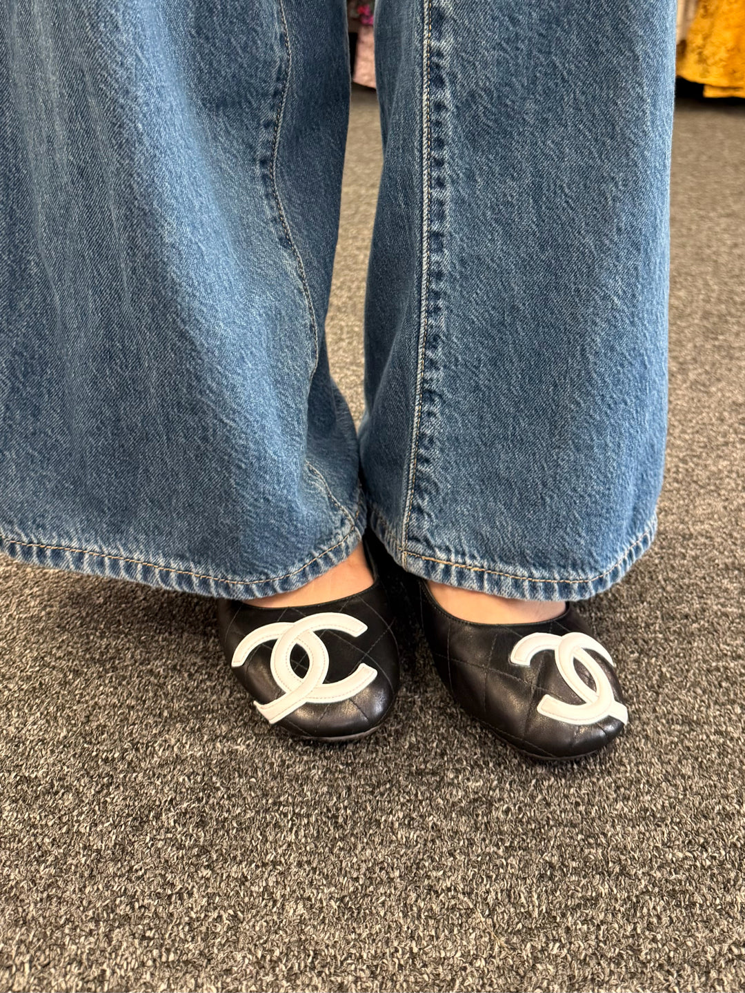 Chanel MaryJane Ballet Shoes w/ Xtra Heels Size 38/7.5