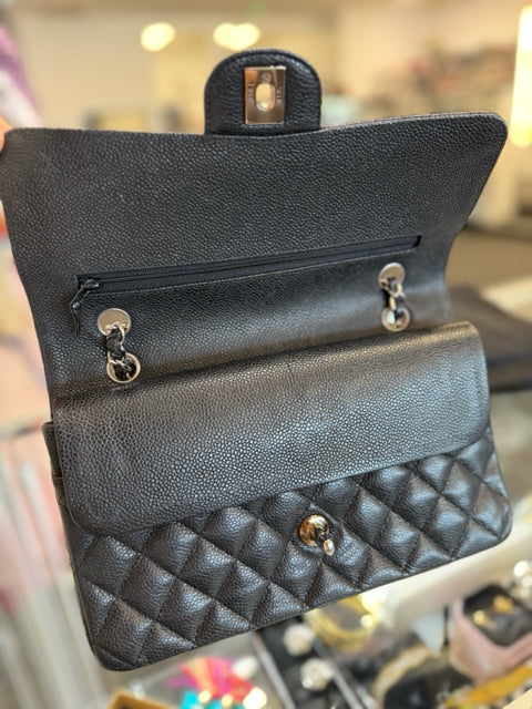 Chanel Caviar Black Double Flap Hand Bag