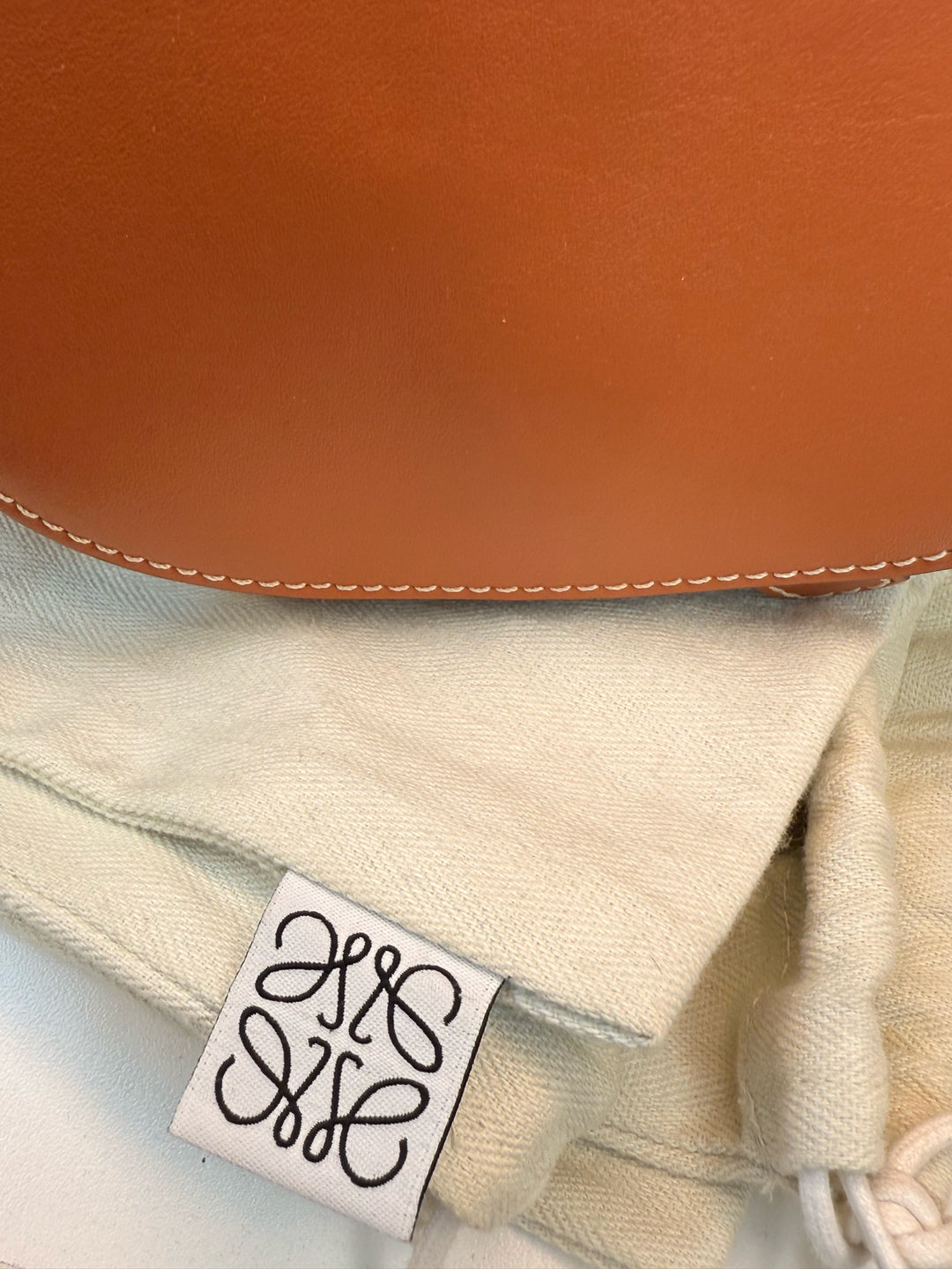Loewe Mini Gate Cognac Leather Designer Belt Bag