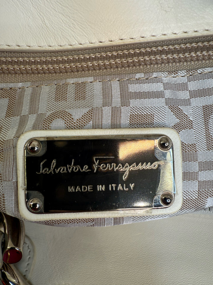 Salvatore Ferragamo Diamond Quilted Double Handle Tote
