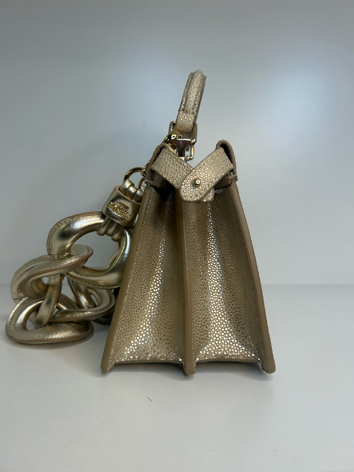 Fendi Petite 2025 Peekaboo Stingray Designer Bag