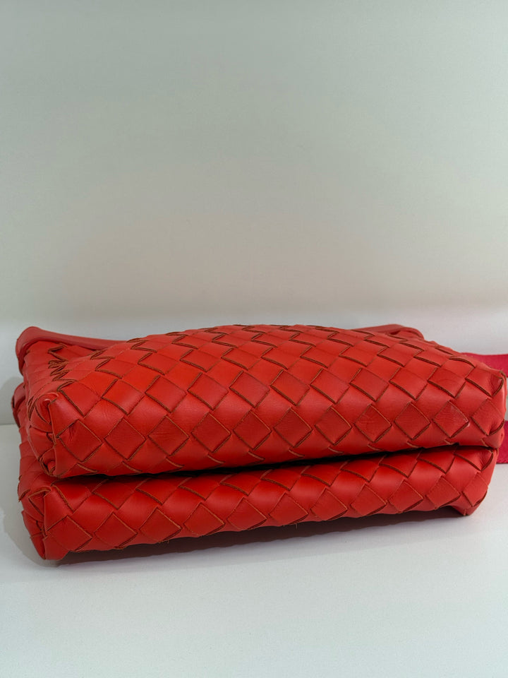 Bottega Veneta Intreciato Cross Nody Double Zip Designer Bag
