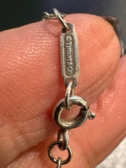 Tiffany Large Key Necklace Sterling Silver