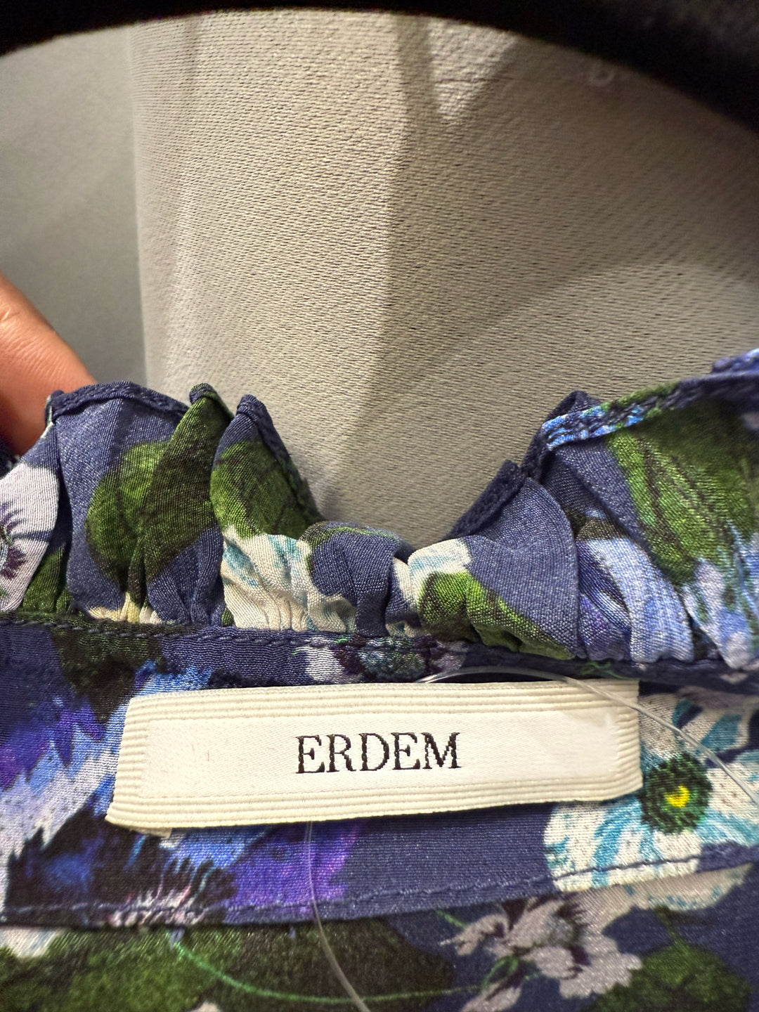 Erdem Ruffle Neck Blouse Sz 6