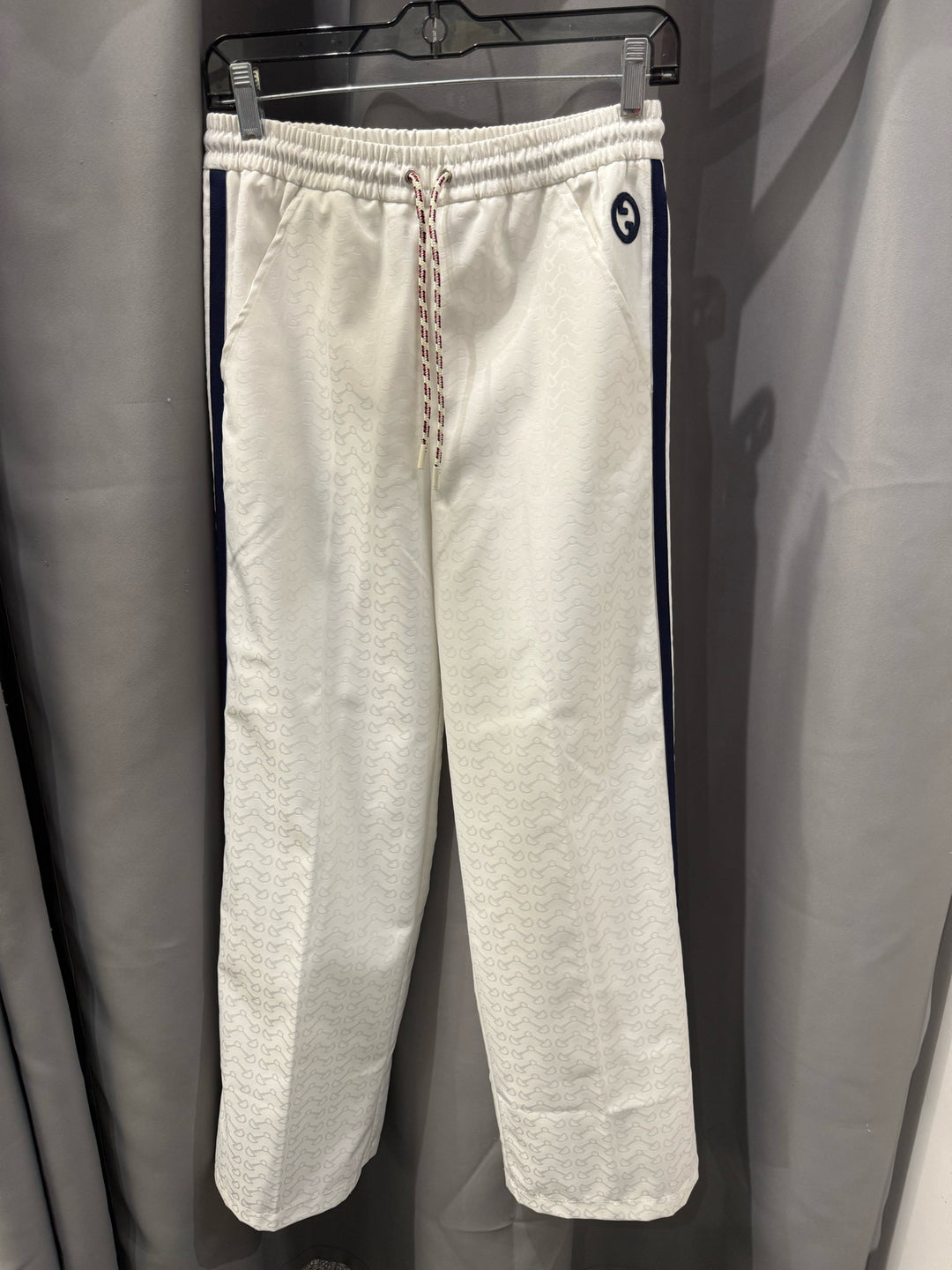 Gucci Red & Blue Stripe Joggers w Horsebit print Pant