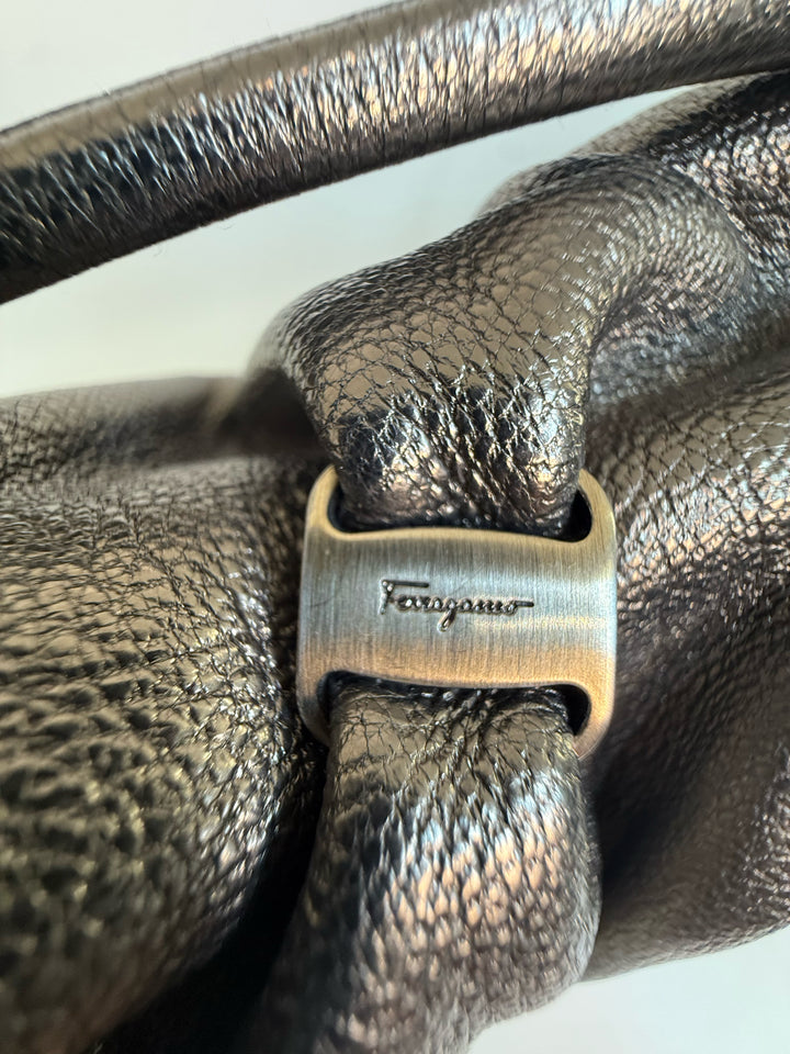 Salvatore Ferragamo Pillowed Gancini Shoulder Designer Bag
