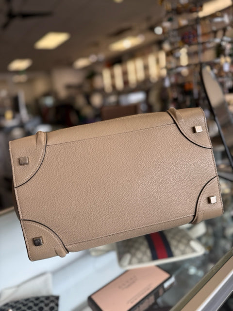 Celine Luggage Taupe Designer Bag w/ Dustbag