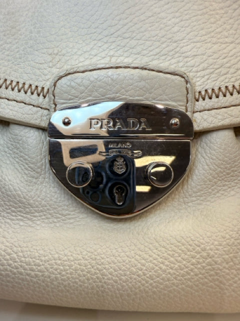 Prada Vitello Daino Pushlock Designer Bag