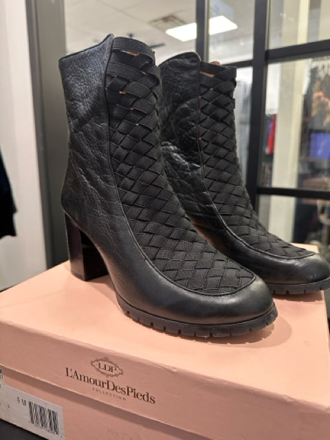 L'Amour Des Pieds Sz 9 Black Boots Shoes
