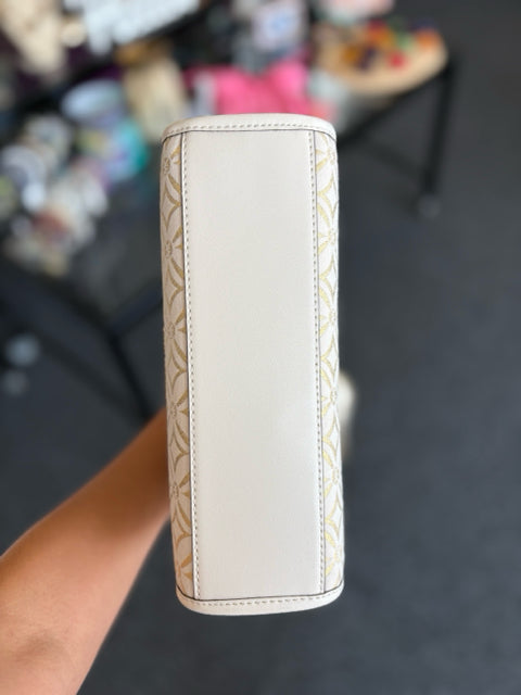 Michael Kors Cream/Gold Cross Body Bag