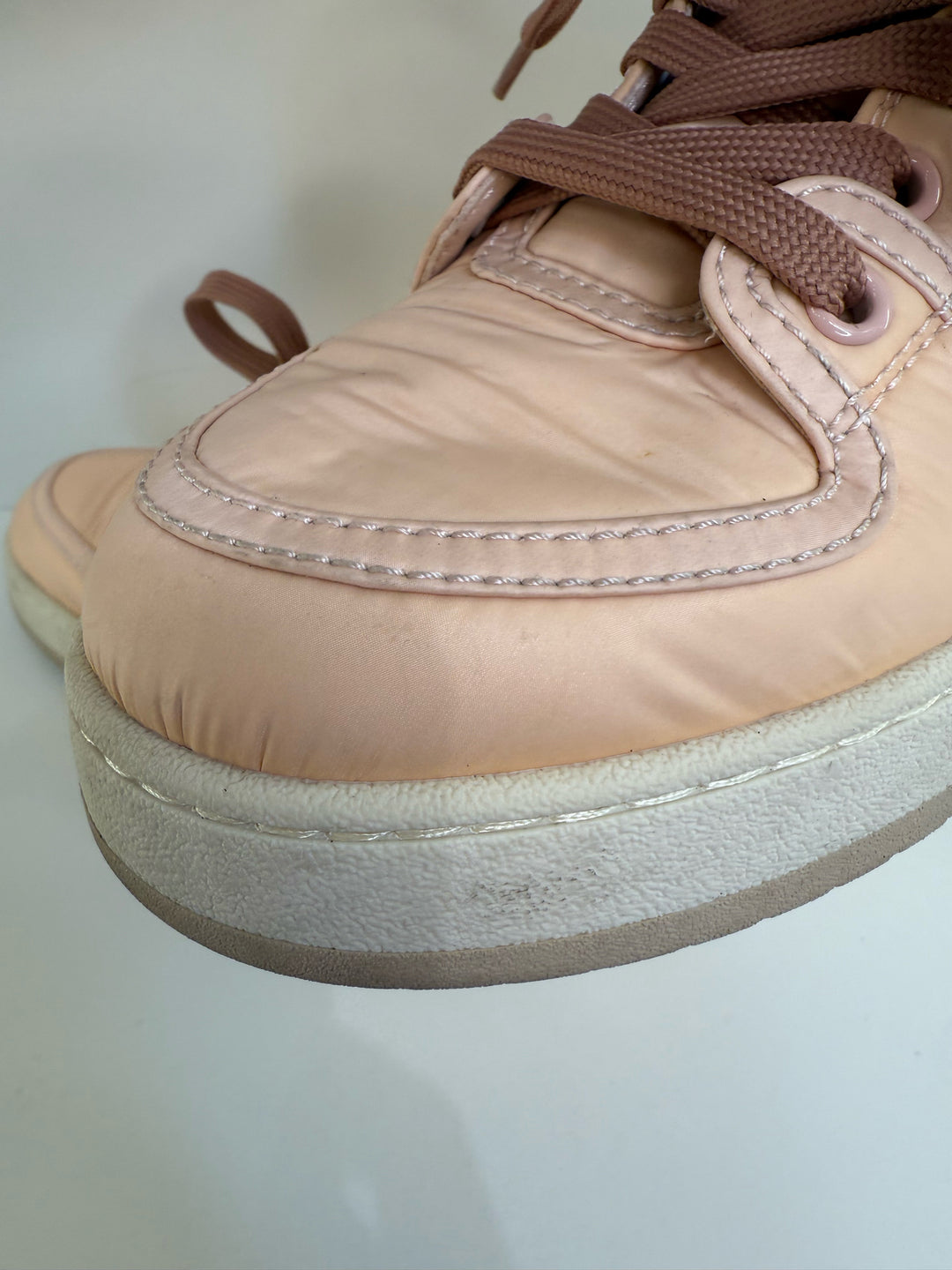 Fendi Nylon HighTop Baguette Pocket Shoes Sz 37