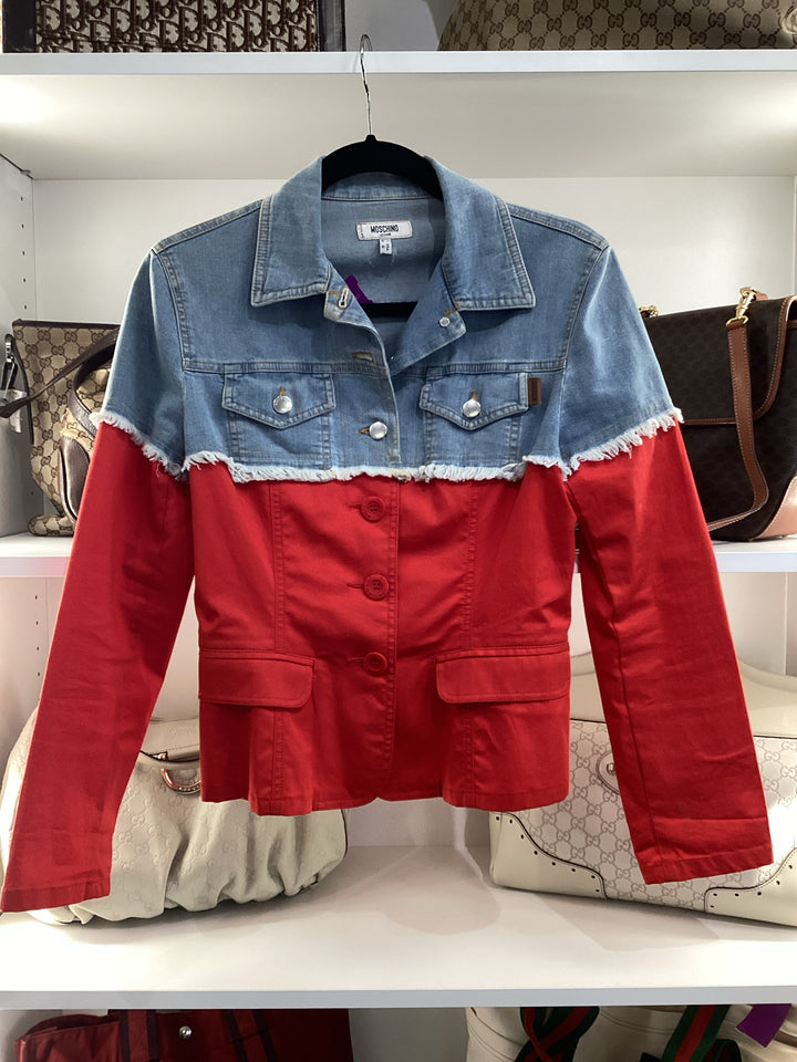 Moschino 1/2 Blazer Jean Jacket Sz 6
