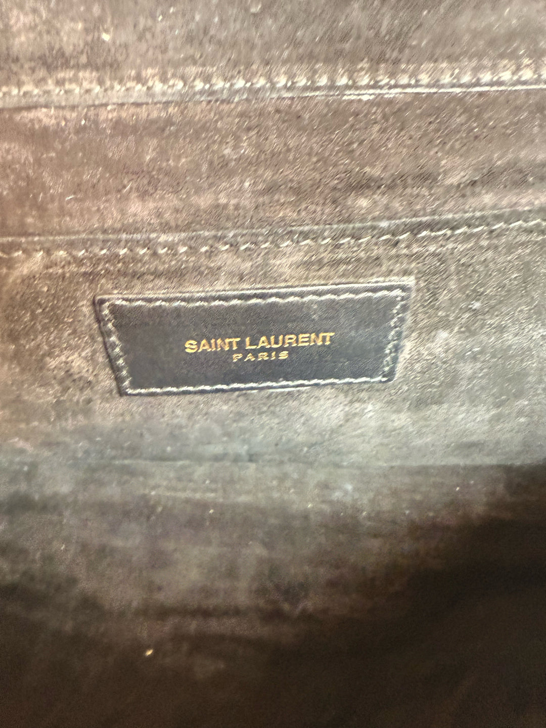 Yves Saint Laurent Black w/ Y Logo Designer Bag