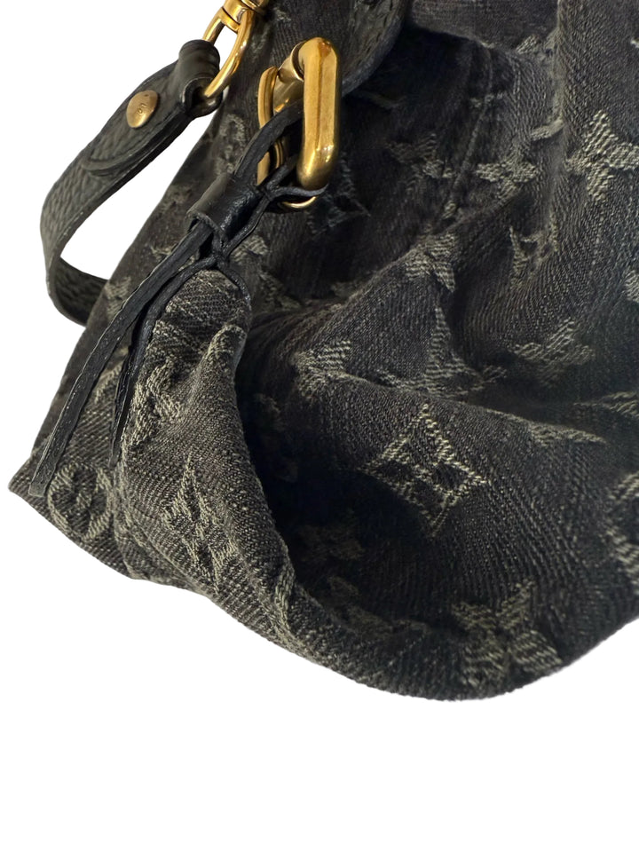 Louis Vuitton Black Denim Neo Cabi MM Designer Bag