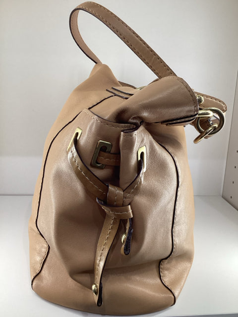 Pre Owned Coach Tan Soft Leather Tote