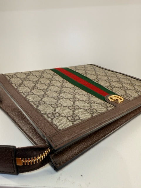 Gucci Unisex Canvas Ophidia GG Supreme Canvas Cosmetic Case