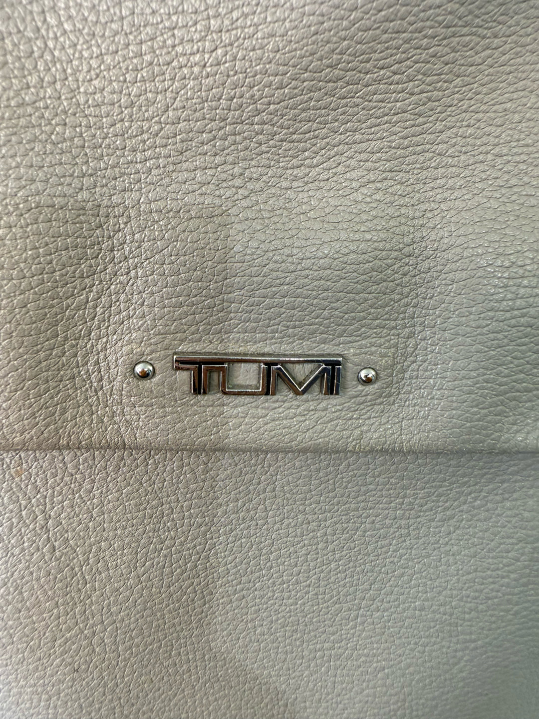 Tumi Leather Taupe Backpack